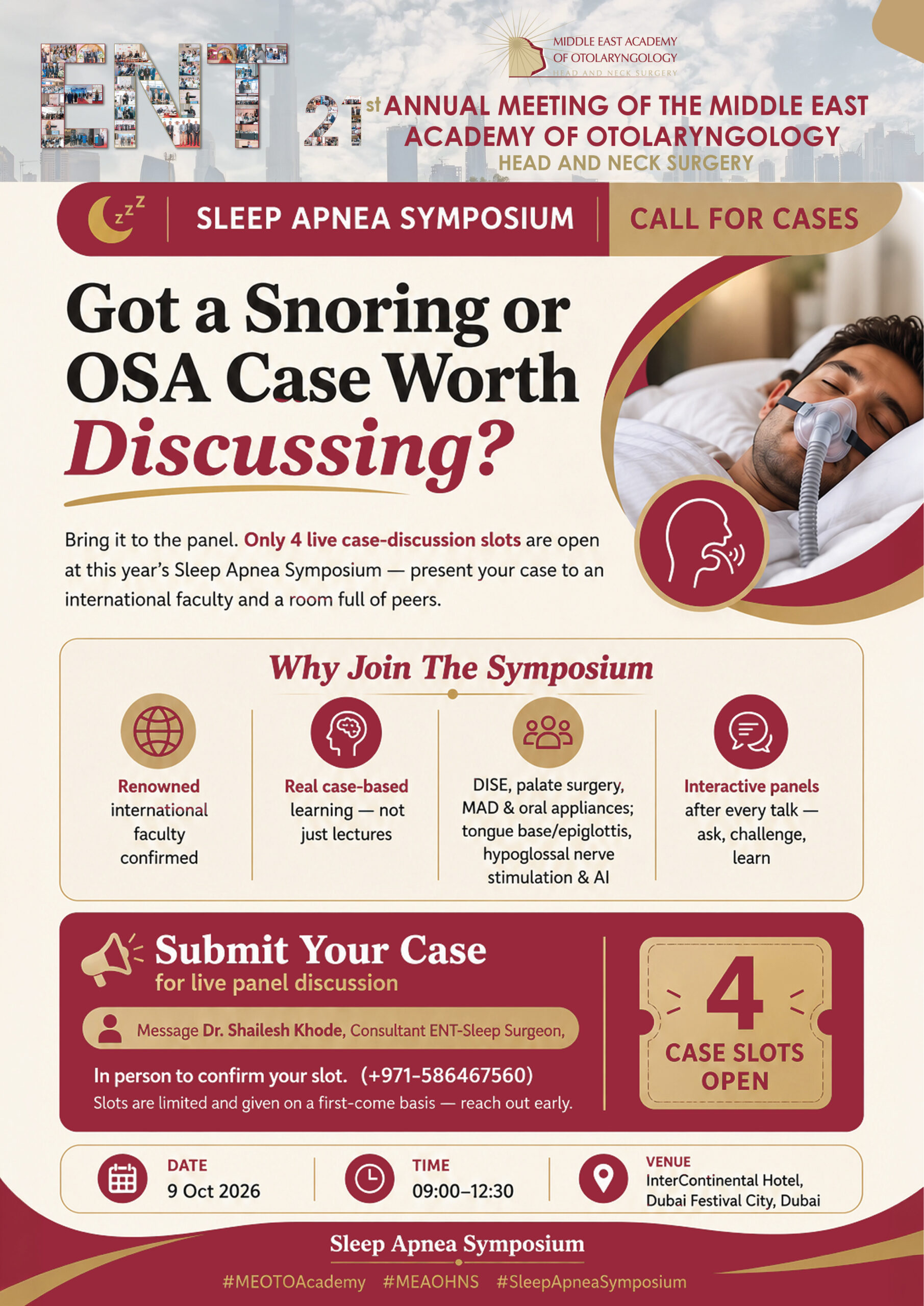 Sleep Apnea Symposium - Call for DISE Cases